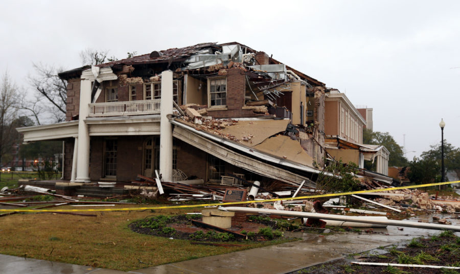 Ogletree House was left in shambles after the F-4 tornado hit Hattiesburg Monday, Feb. 11, 2013. The building, built in 1912, houses the university alumni association offices.

Courtesy photo