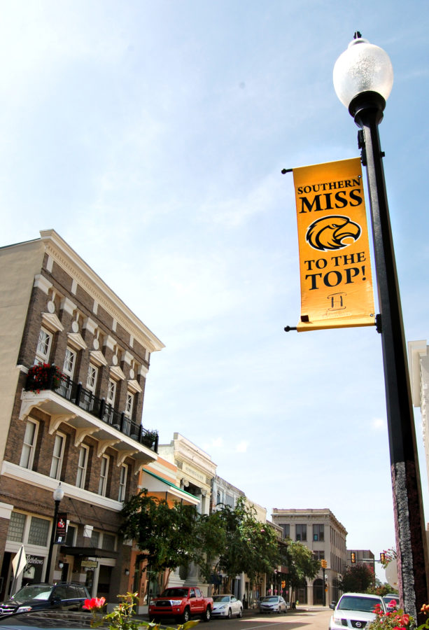 Downtown Hattiesburg is one of the many areas students go to for entertainment such as festivals and concerts that take place throughout the year.