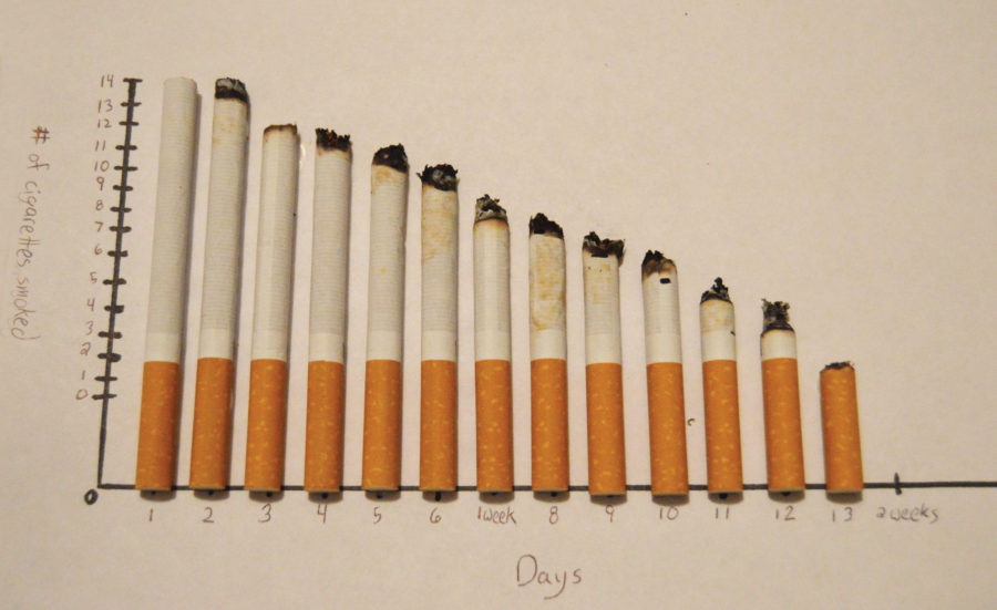 The+average+smoker+smokes+14-20+cigarettes+a+day+and+takes+about+2+weeks+to+quit+smoking.+The+chart+shows+the+number+of+days+vs+how+many+cigarettes+per+day.%0A%0AJillian+Rodriguez+%2F++Student+Printz