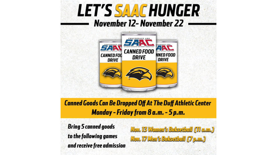 Student-athletes ‘SAAC Hunger’ through food drive