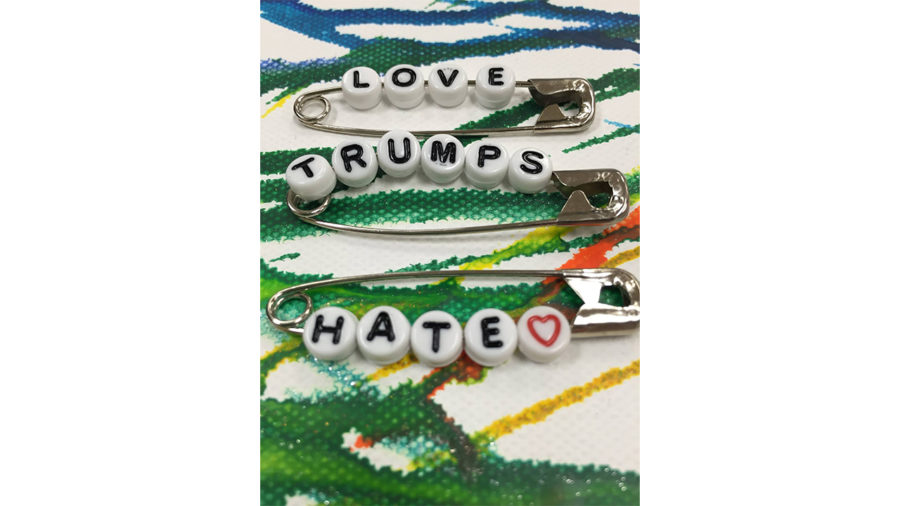 Safety pin movement shows solidarity
