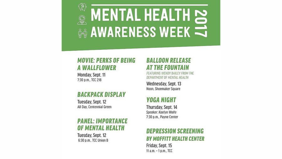 SGA hosts Mental Health Awareness Week from Sep. 11 - 15