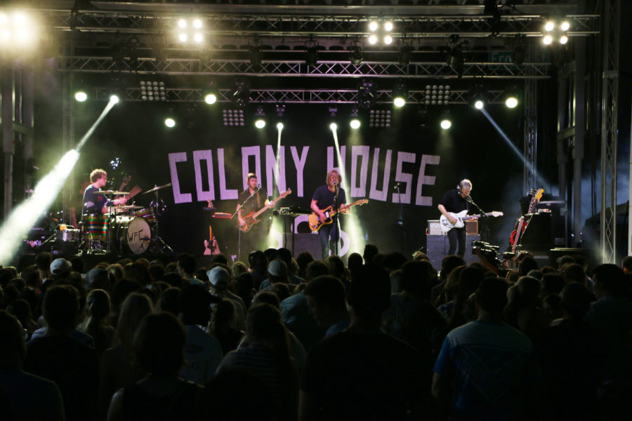 Colony House peforms at Eaglepalooza.