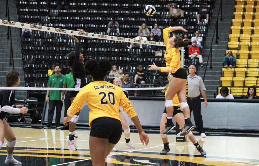 Southern Miss volleyball defeats Marshall, 3-1