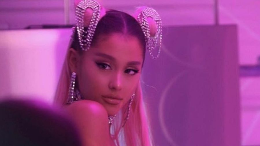 Ariana Grande poses in the 7 Rings music video.
Courtesy: YouTube