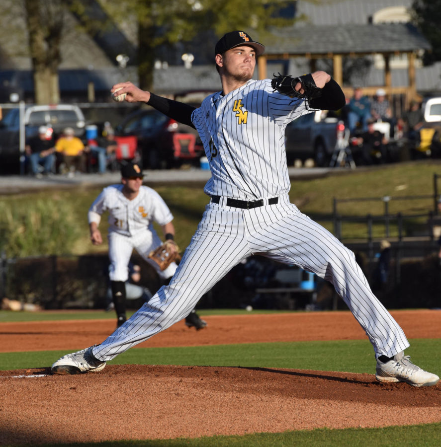Walker Powell pitches complete game shutout. 

Photo by: Bethany Morris