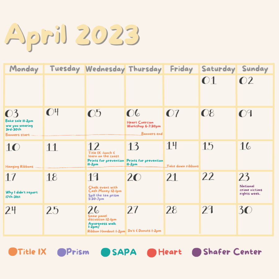 SAPAs+calendar+of+events+during+Sexual+Assault+Awareness+Month.