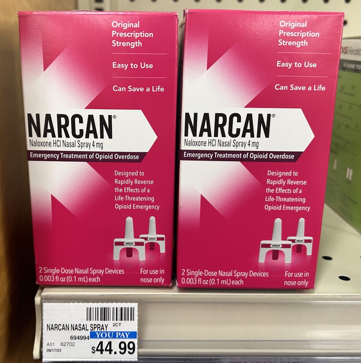 Narcan+on+the+shelf+at+CVS+Pharmacy+on+Hardy+Street