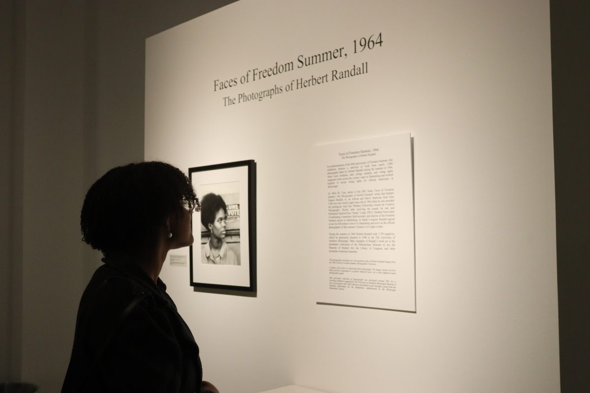 The “Faces of Freedom Summer: The Photographs of Herbert Randall” exhibit is available for the Hattiesburg community to view in USM’s Gallery of Art and Design.