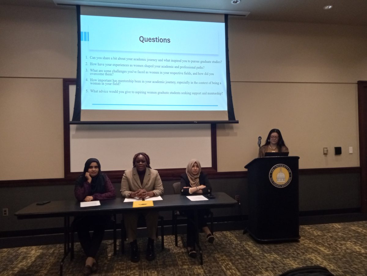 Graduate students from the School of Psychology gathered for a panel for Women’s History Month.
