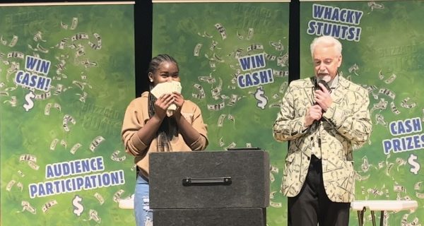 Students at USM were able to participate in the classic Blizzard of Bucks Game Show at the Joe Paul Student Theater. Students could participate in the game and earn up to $500.		