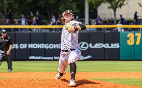 Southern Miss uses strong pitching and timely hitting to beat Coastal Carolina 5-0 to open Sun Belt tournament