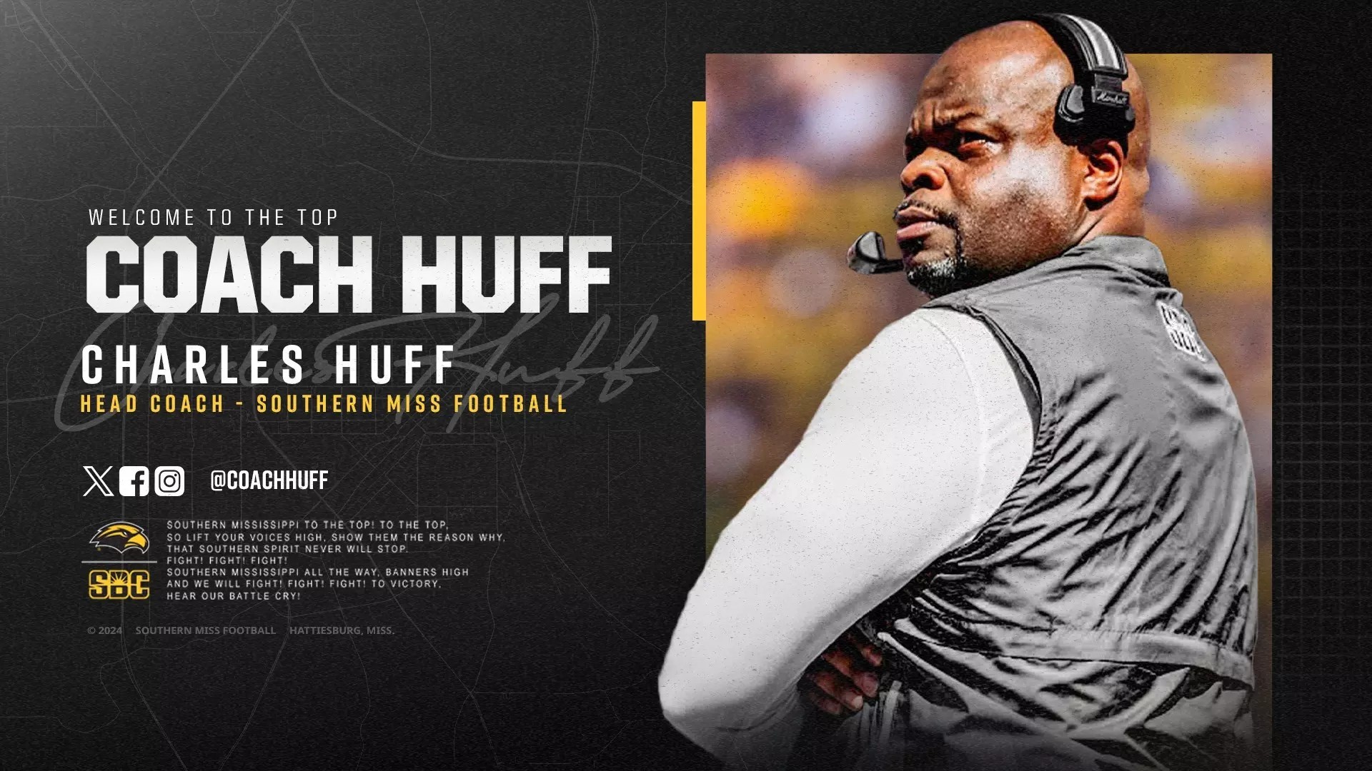 Huff Named Head Coach at USM