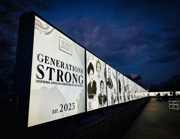 Generations Strong: Inspiring African Americans of Hattiesburg Commemorative Wall is located downtown in the Sixth Street Museum District.