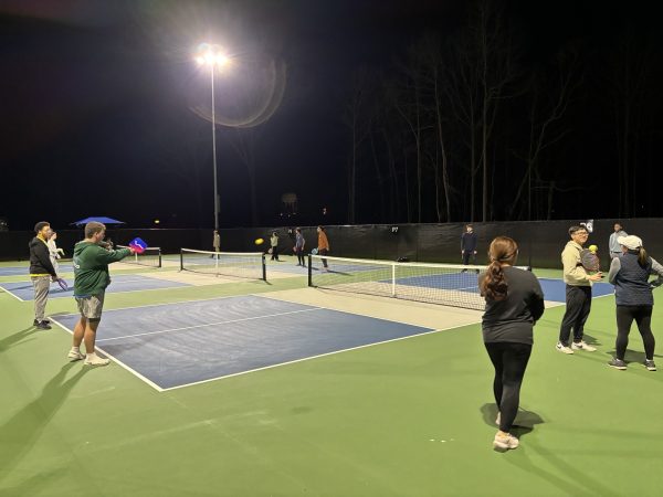 Members of the Golden Eagle Pickleball Club prepares for their initial season.