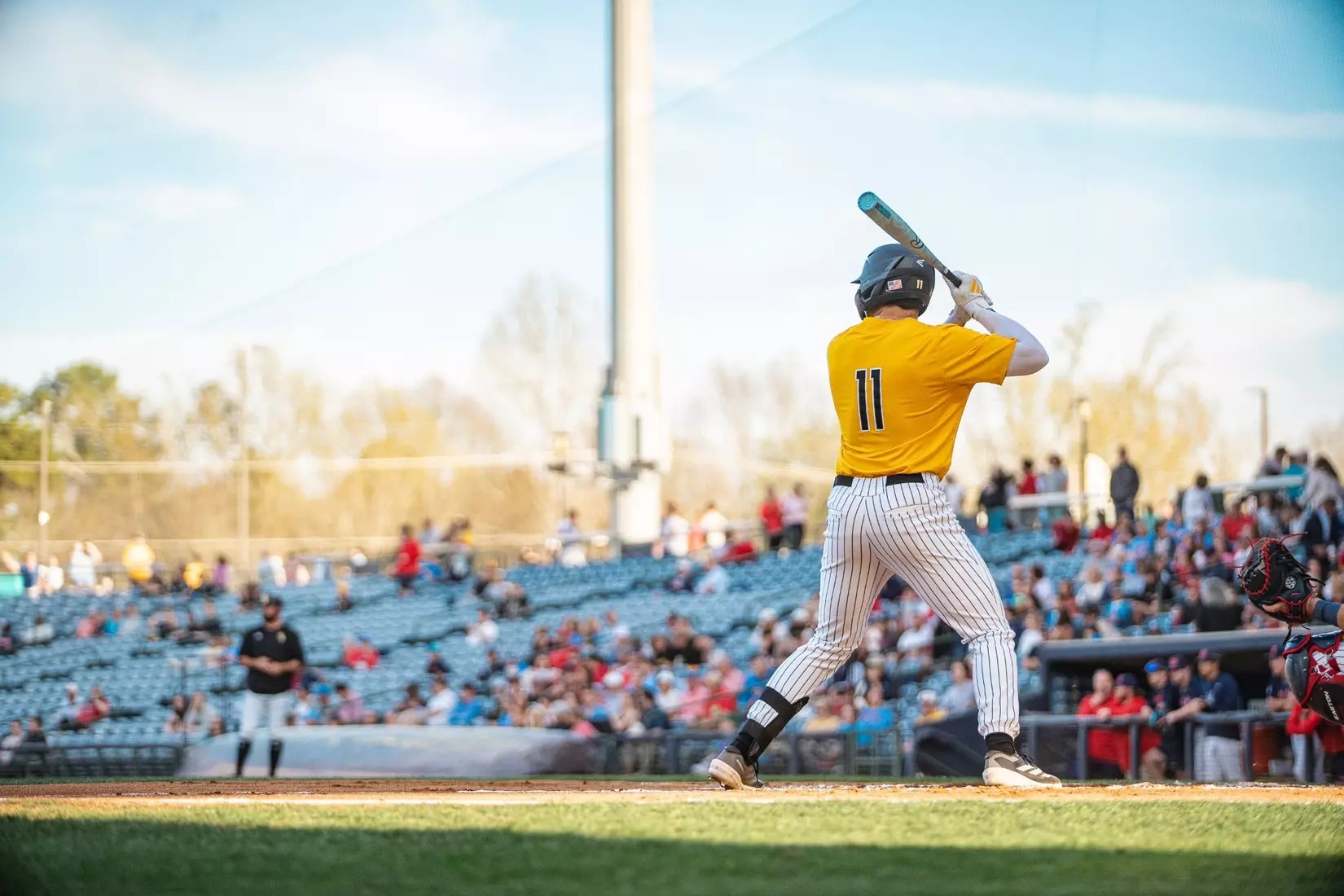 USM’s Davis Gillespie bats against Ole Miss.