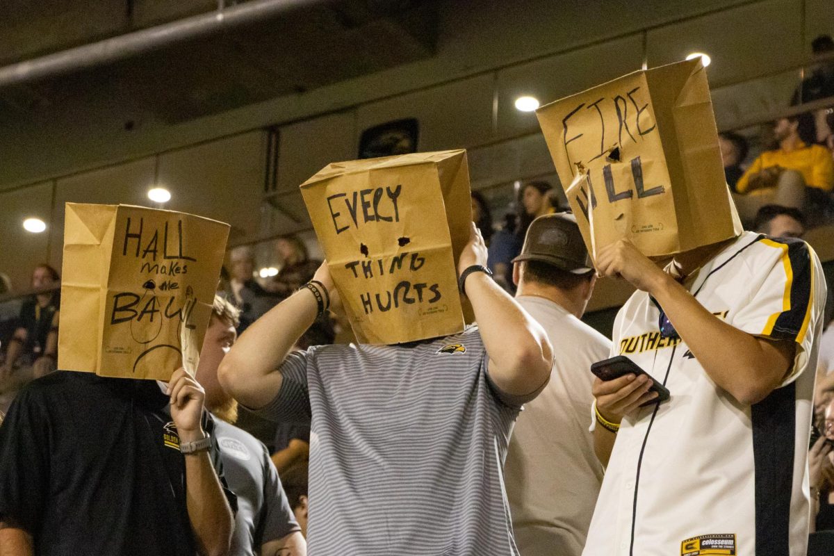 Southern Miss fans display their frustration last season.