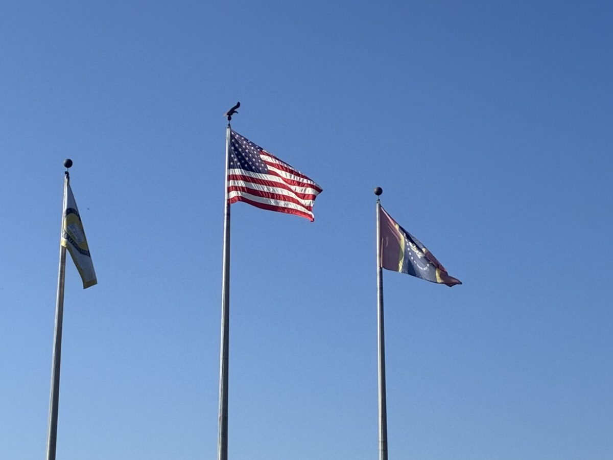 The American flag flies in Hattiesburg as the city remembers the 9/11 attack.