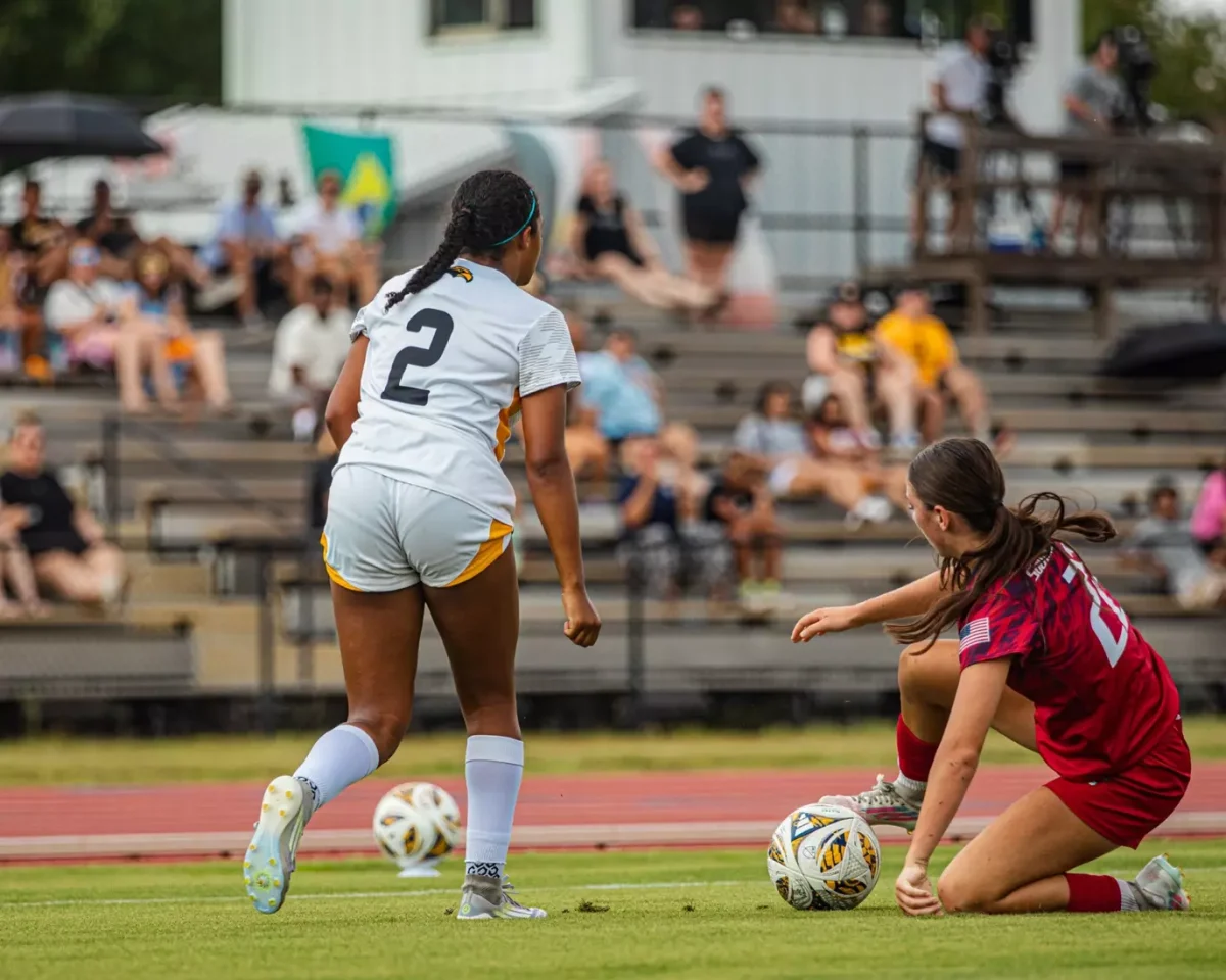 The Lady Golden Eagles against Lady Red Wolves.