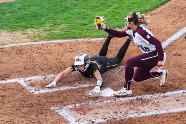 Southern Miss softball in action against Mississippi State University last year.