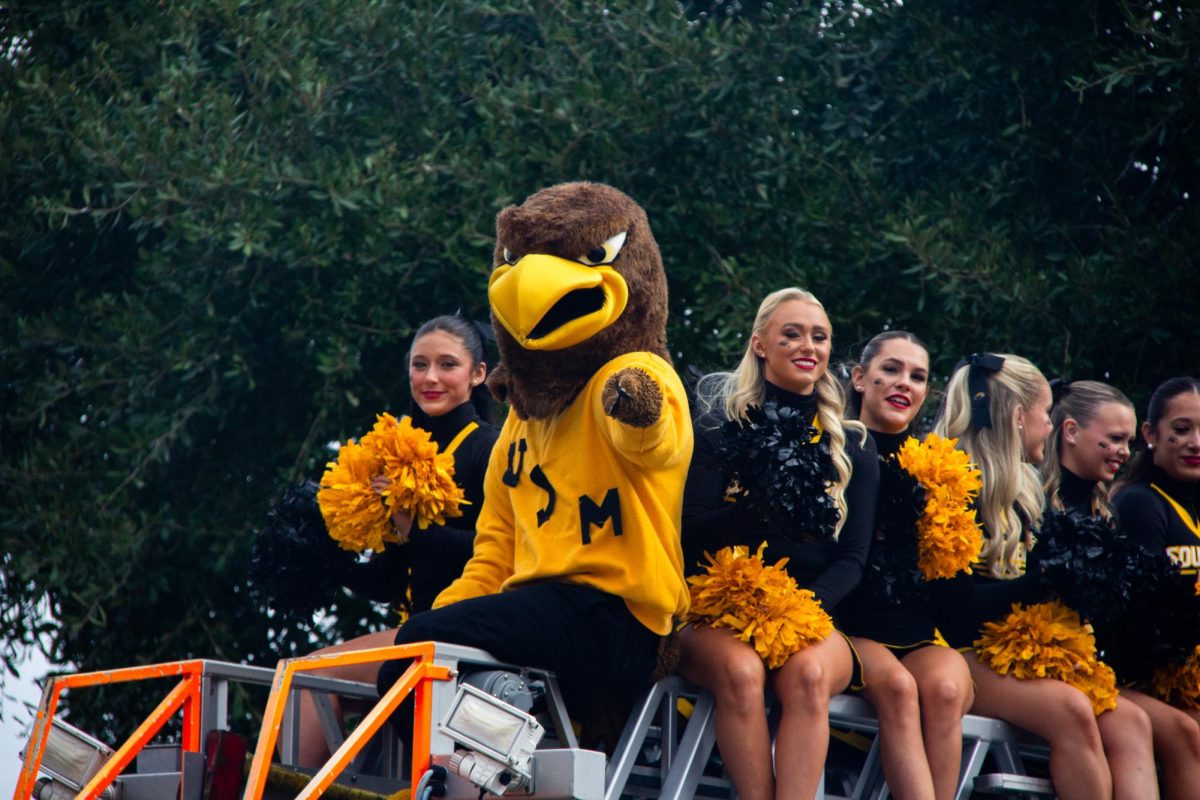 Seymour at the Homecoming parade.