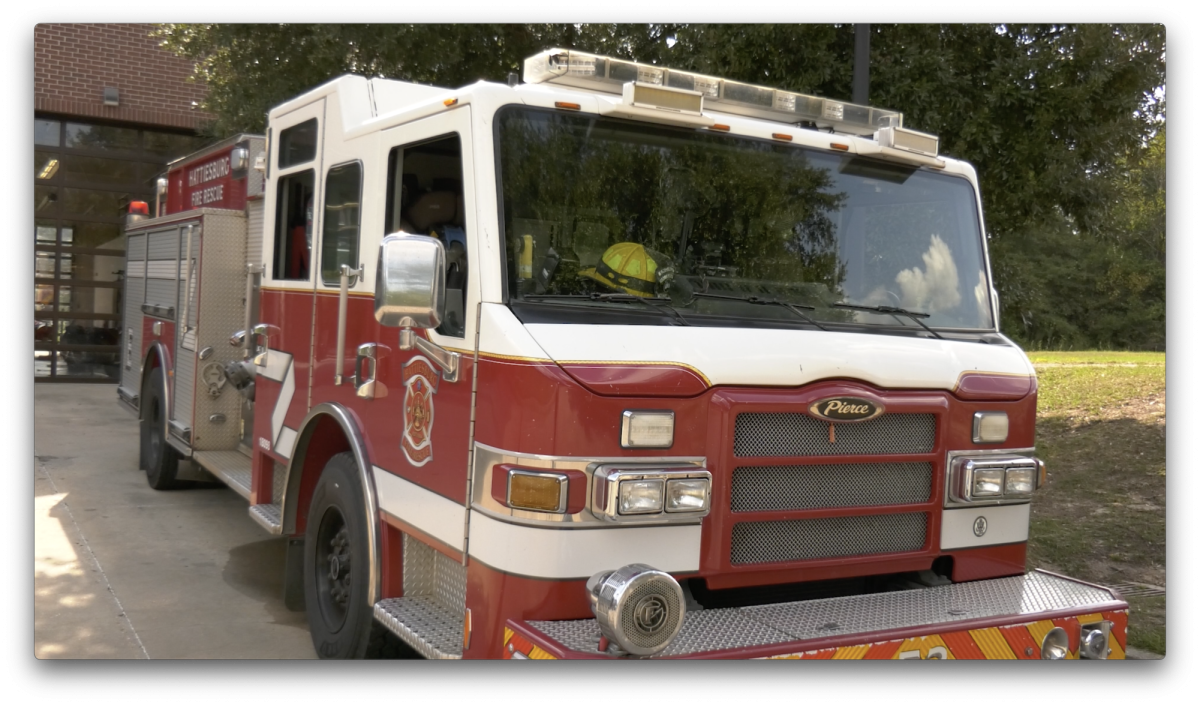 A Hattiesburg Fire Department truck.