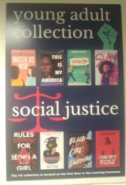 Poster highlighting Black stories and social justice.