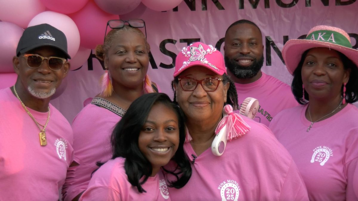Participants of Hattiesburg's Pink Monday Celebration, a tradition dedicated to raising awareness for breast cancer and honoring survivors.