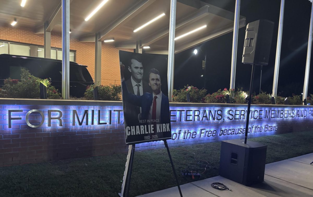 Charlie Kirk Memorial at Quinlan-Hammond Hall at USM.