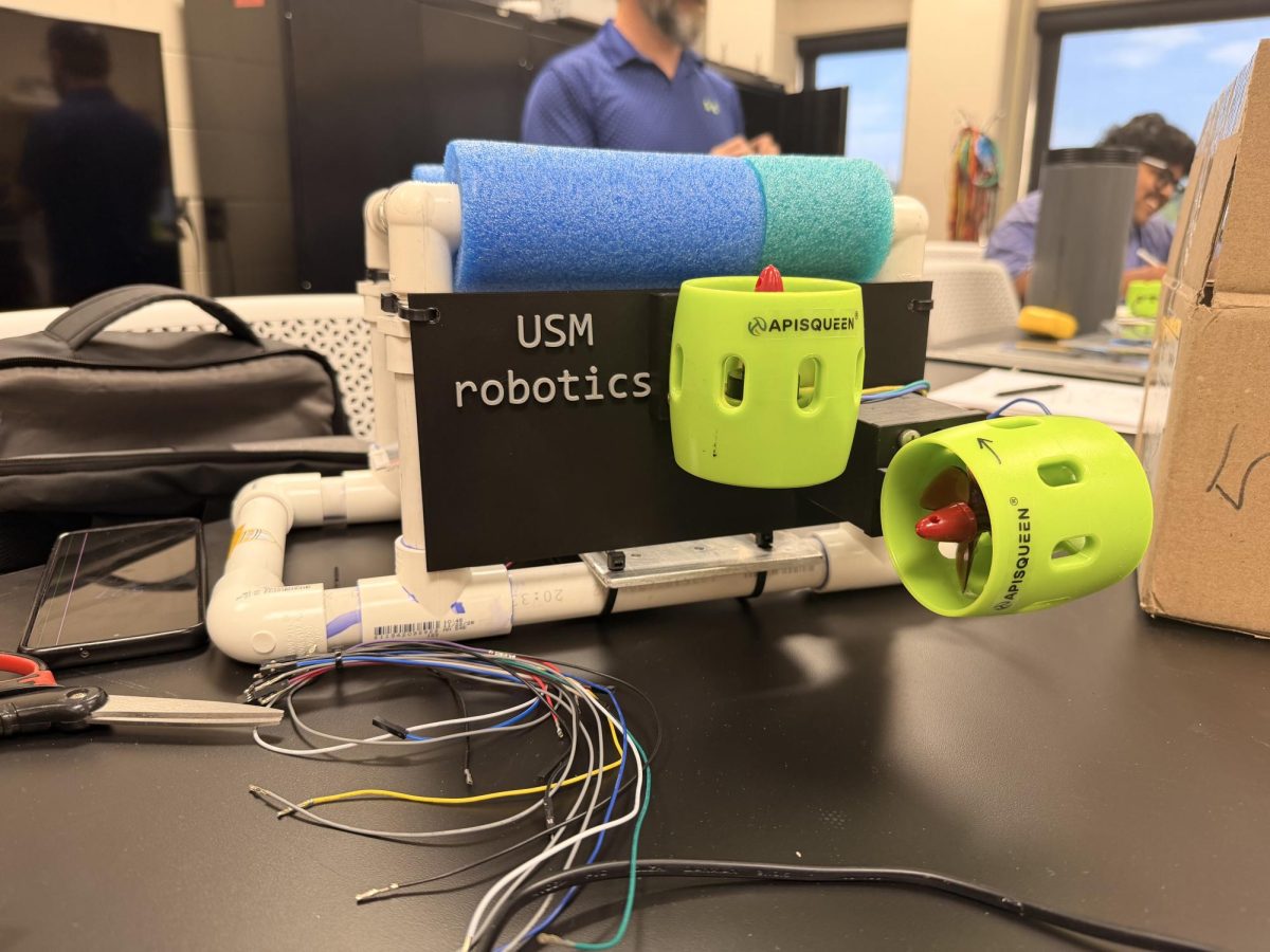 AUV created by the robotics team. 