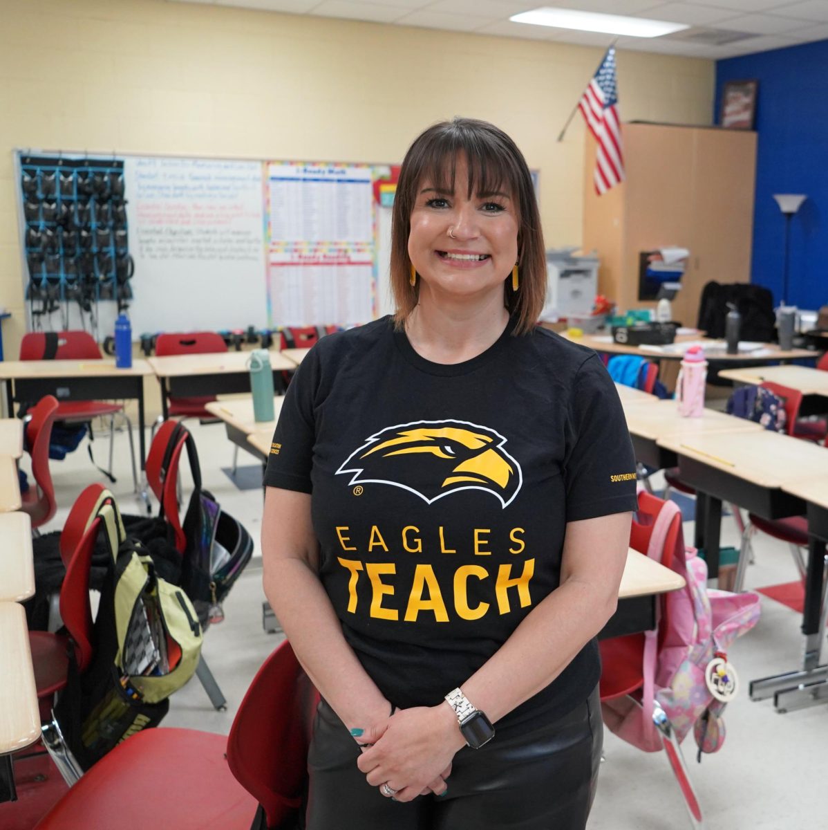 Rachel Hunt, a teacher resident in Southern Mississippi Golden Eagle Teacher Residency, teaches at DeLisle Elementary School, where she is completing her year-long residency. 